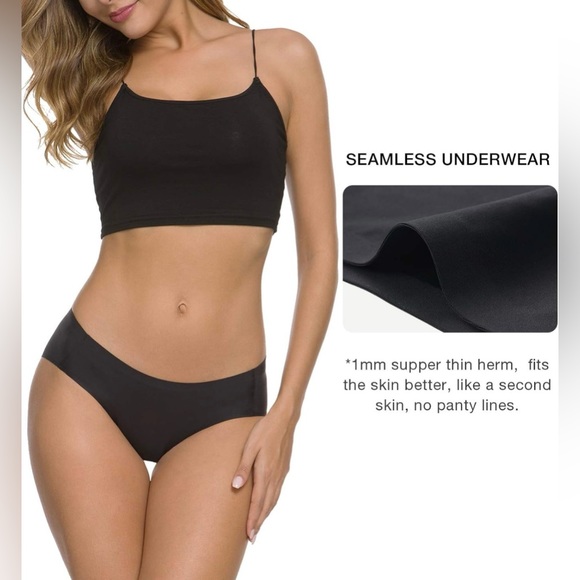 ALTHEANRAY Women’s Seamless Hipster Underwear No Show Panties Multi-Pack - NWT - Picture 3 of 8
